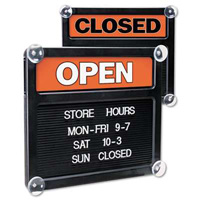 Headline Sign Open Closed Message Sign