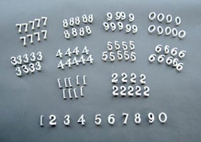 9 plastic sign letters inch CDL4032 1 inch Roman Number   Kit