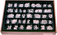 1/2 inch Gothic Directory Board Letters