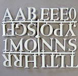 2 inch Roman Letter Board Letter Sprue, 145 Pieces