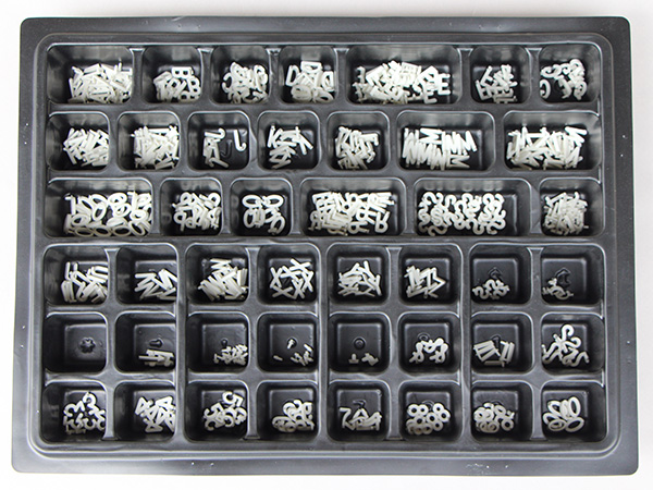1/2 inch Universal Letter Board Letter Kit, 434 Pieces
