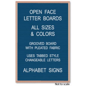 Excello Global Products Large Wooden A-Frame Sign 36x20 Felt Letter Board with Changeable Letters & Felt