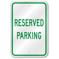 Reserved Parking Sign, Outdoor Reflective Aluminum