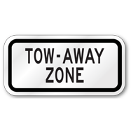 Tow Away Placard Sign, Outdoor Reflective Aluminum