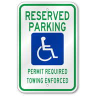Arkansas Handicap Parking Sign, Outdoor Reflective Aluminum