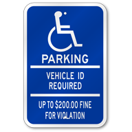 Minnesota Handicap Parking Sign, Outdoor Reflective Aluminum