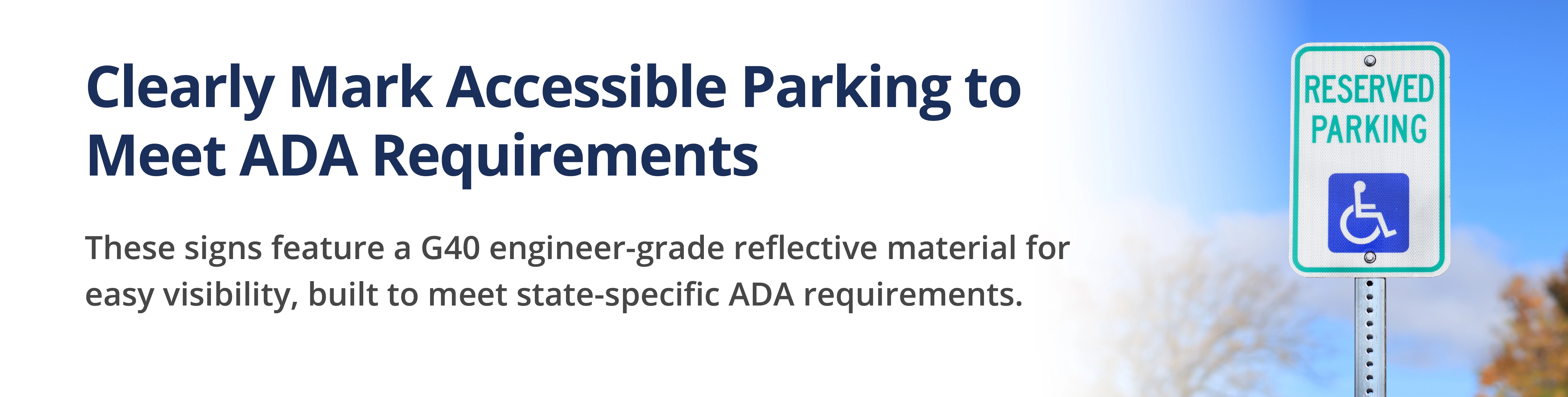 a reserved parking handicap sign in a parking lot