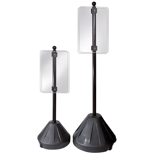 Portable Pole Sidewalk Sign Holders