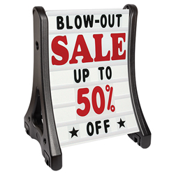 Magic Master A-Frame Sidewalk Sandwich Deluxe Message Board