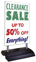 Springer Sidewalk Sign, 24 x 36 inch Write-On Wipe-Off Marker Board