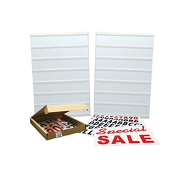 Signicade Message Kit, 24 x 36 Tracked Panel Set & Letter Kit