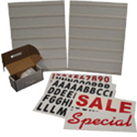 Signicade Message Kit, 24 x 36 Tracked Panel Set & Letter Kit | 131MK