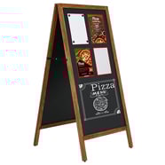 27 x 50 A-Frame Outdoor Wood Frame Chalkboard Sign