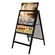 24 x 36 A Frame Sign,  Black Slide-in Poster Holder
