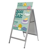 22 x 28 A Frame Sign, Silver Slide-in Poster Holder