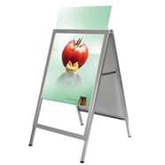 24 x 36 A Frame Sign, Silver Slide-in Poster Holder