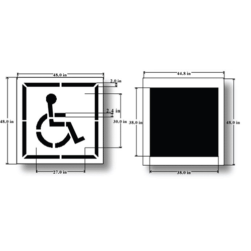 thumbnail image 2 of Tapco Reserved Parking ADA Handicap Sign - 12"x18" Reflective Aluminum, Green/Blue On White 2 of 14