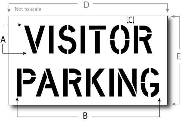 Visitor Parking Stencil