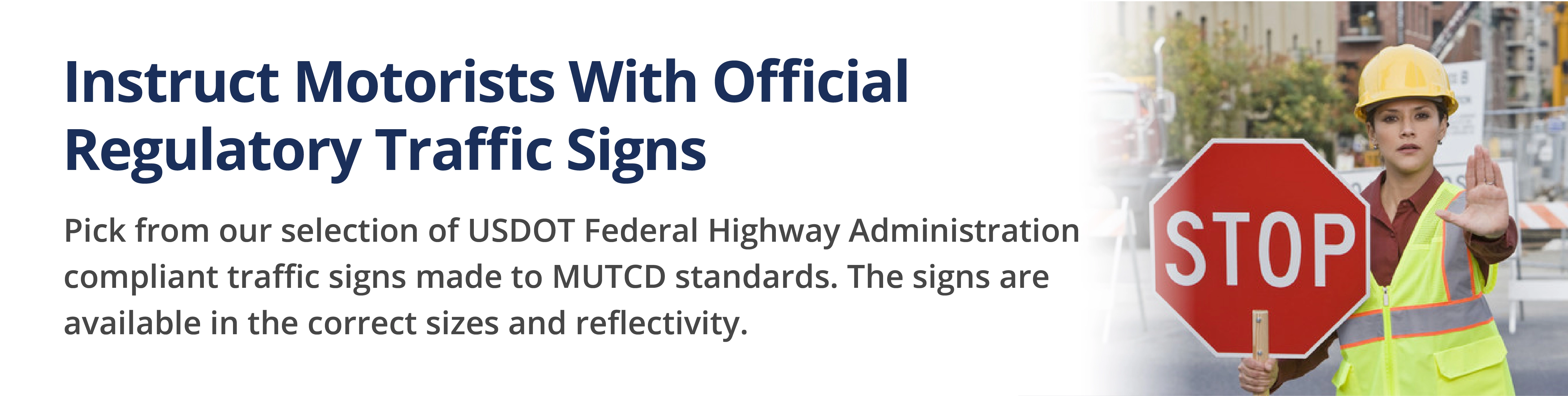 a stop traffic with a flagger guiding traffic regulation for safety