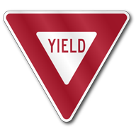 Yield Sign, R1-2 Outdoor Reflective