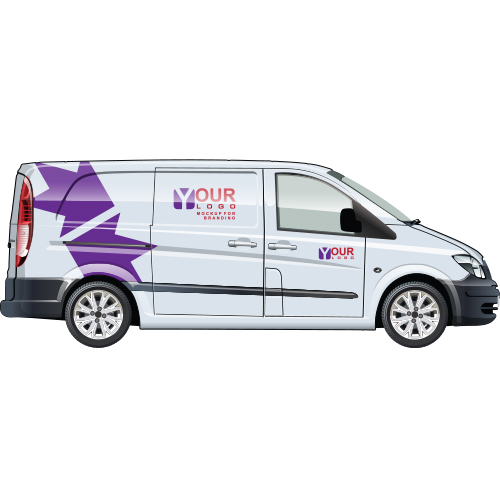 fleet van lettering decals