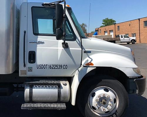usdot numbers on truck door