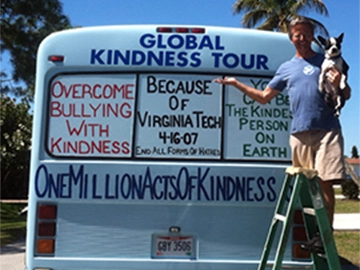 vinyl lettering on a bus