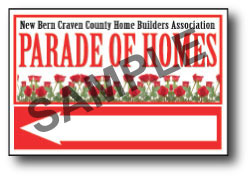 Custom Yard Signs, 12 x 18 x 4ml Coroplast, Full Color Print Single Side, Step Stake