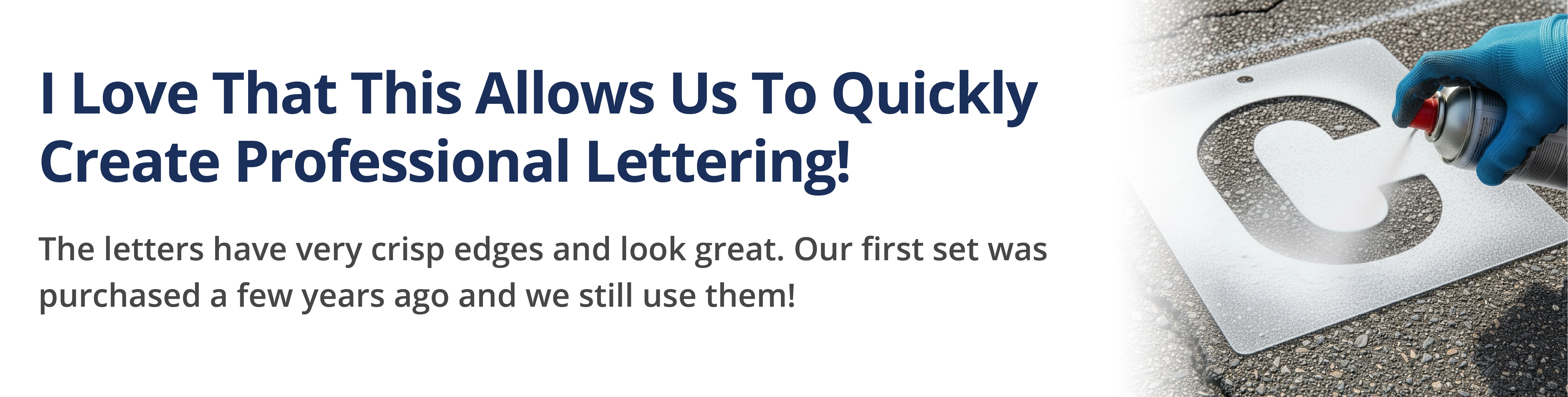 painting letters on facility managers identification
