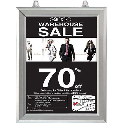 8.5 x 11 Hanging Poster Frame Kit