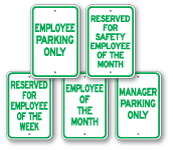 Employee Parking Signs