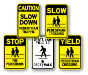 Pedestrian Parking Signs
