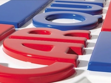 custom formed plastic logos