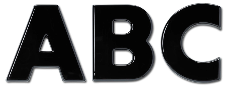Futura Bold Formed Plastic Sign Letters