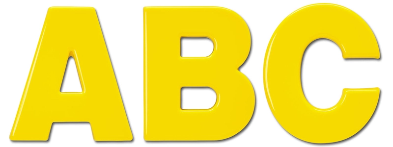 Helvetica Bold Formed Plastic Sign Letters