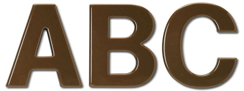 Helvetica  Medium Condensed Formed Plastic Sign Letters