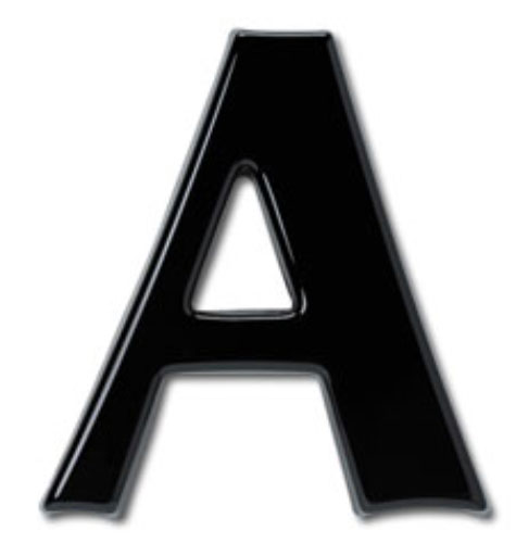 letters sign 9 Formed Letters & 9 Bold Numbers Semi Optima Plastic inch