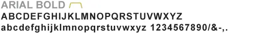 arial bold font