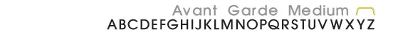 avant garde medium font