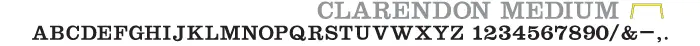 clarendon medium font