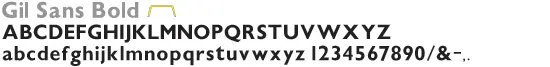 gil sans bold font