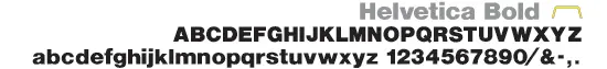 helvetica bold font