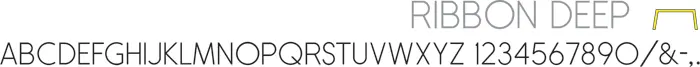 ribbon deep font