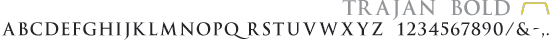 trajan font
