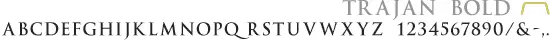 trajan bold font