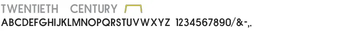 twentieth century font