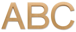 Arial Cast Metal Sign Letters