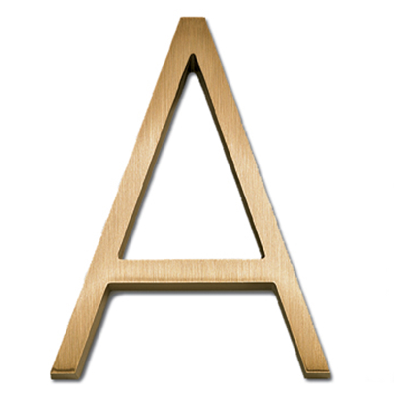 Cast Ribbon 6 inch Ribbon Cast Metal Sign Letter | Alphabet Signs