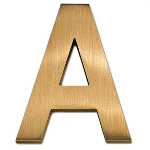 6 inch Standard Block Cast Metal Letters & Numbers