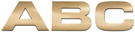 eurostyle cast metal sign letters